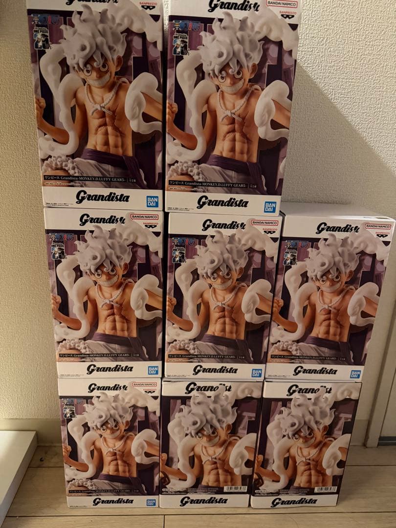 ワンピース Grandista モンキー・D・ルフィ ギア5 ニカ　8個セット BANPRESTO（バンプレスト） ワンピース Grandista MONKEY.D.LUFFY