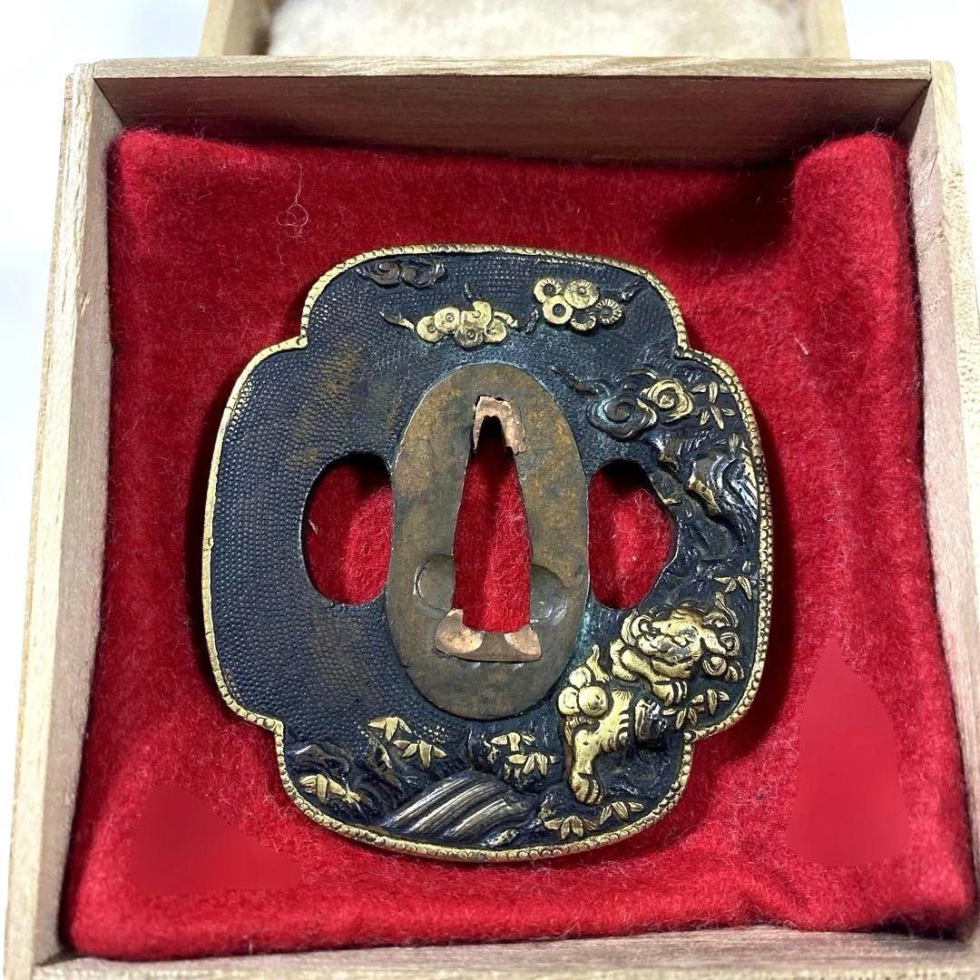 B-58 鍔　銅地　金象嵌　武具　刀装具　日本　骨董品　時代物　美術品　工芸品 楽天市場】日本刀装具 刀鍔 双龍図 合金製 金工 細工 鍔 つば 居合用