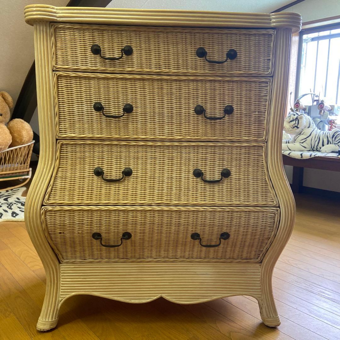 籐のチェスト Amazon｜籐チェスト ラタン 籐家具 引き出し8杯タイプ 55センチ幅 収納