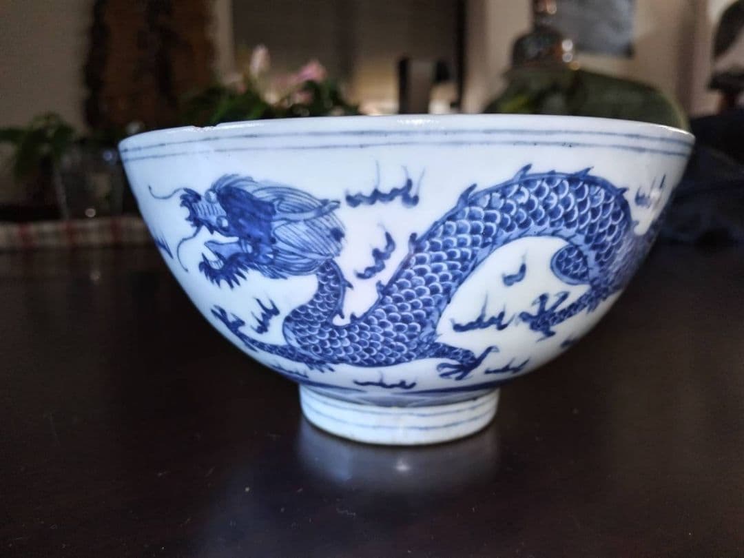 龍鳳凰文染付椀　(中国、故宮復刻) 染付龍鳳凰文皿 | 辻精磁社 つじのくら