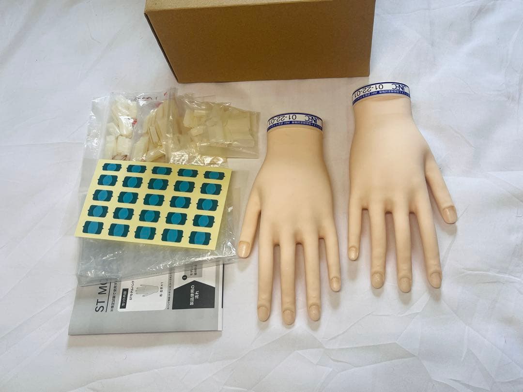 【 最終値下げ 】JNEC認定モデルハンド 箱/説明書付き セット STモデルハンド /両手セット（JNEC 第1期認定モデルハンド
