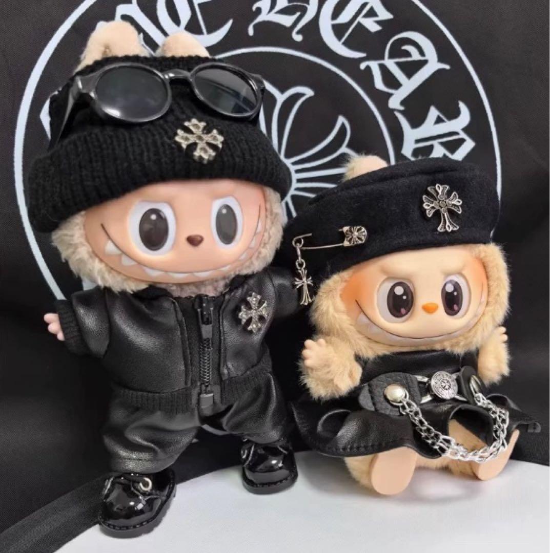 ラブブ labubu ぬいぐるみ 着せ替え 服 セット 5点 サングラス 冬