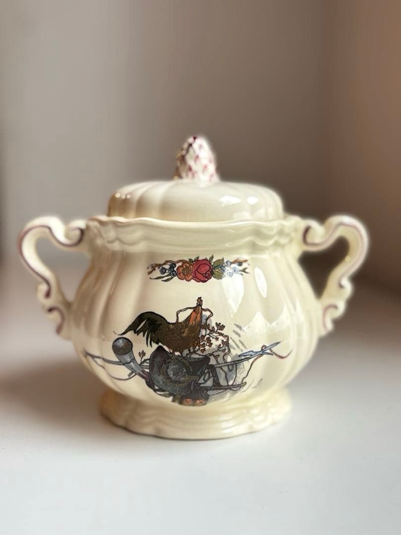 サルグミンヌ オベルネ シュガーポット アンティーク フランス 蚤の市