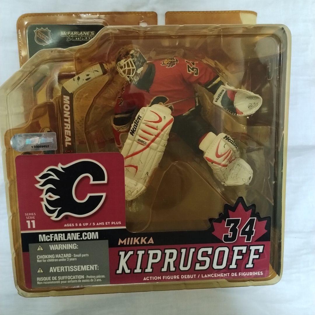 McFarlane Mikka Kiprusoff フィギュア 34 NHL Miikka Kiprusoff Action Figure Calgary Flames Goalie #34