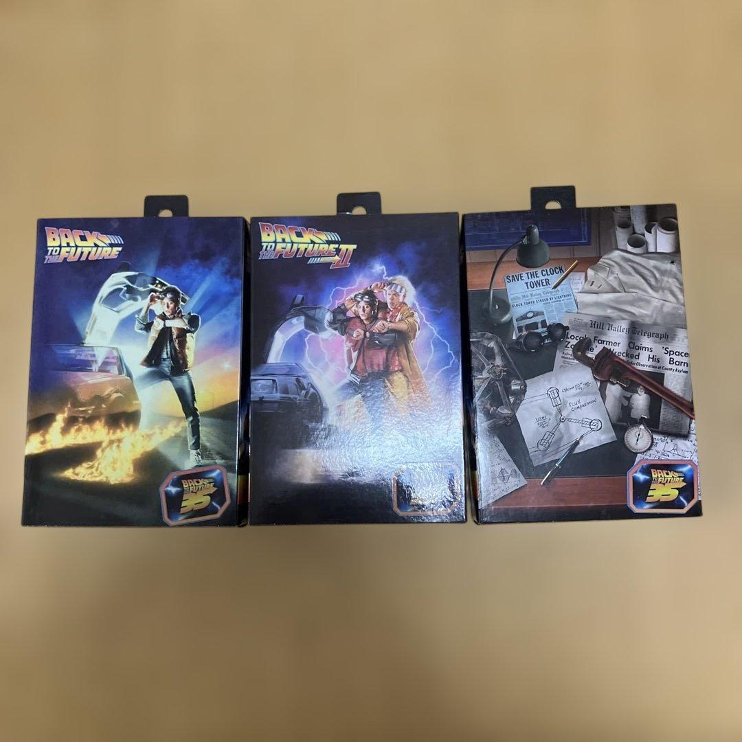 ネカ　バックトゥザフューチャー Ⅰ・Ⅱ マーティー ドク　セット　NECA 開封済】NECA バック・トゥ・ザ・フューチャー マーティ&ドク セット