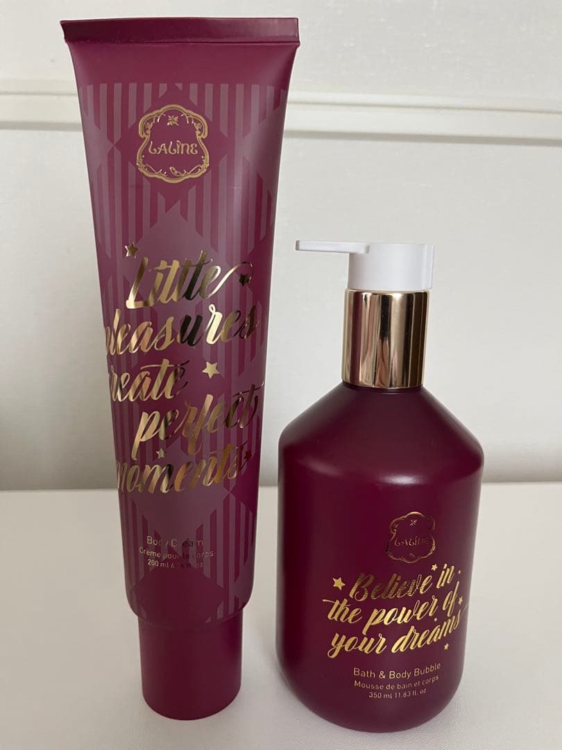 未使用　限定品ラリン　ベストウィッシュ　ボディクリーム&ボディソープセット Laline】きらめく冬の流れ星をイメージした限定コレクション 「Best