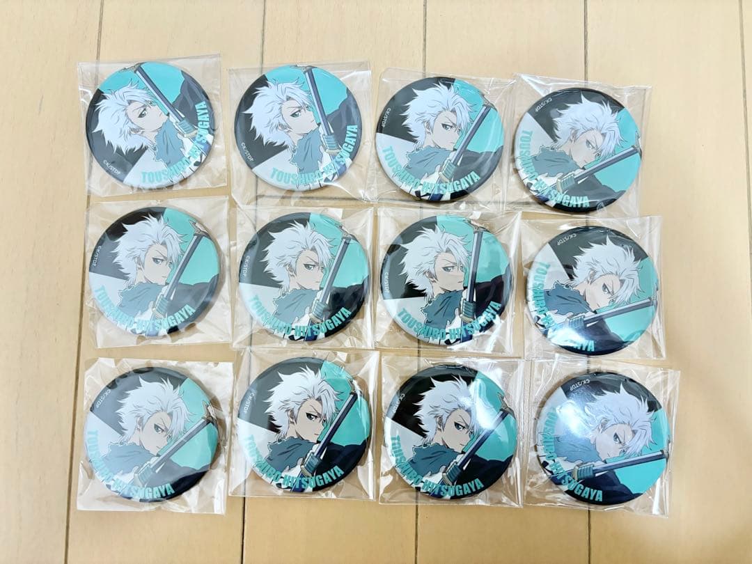 BLEACH 日番谷冬獅郎 缶バッジ 12点セット FaNeMa / BLEACH ふりむきゅん 缶バッジ 日番谷冬獅郎