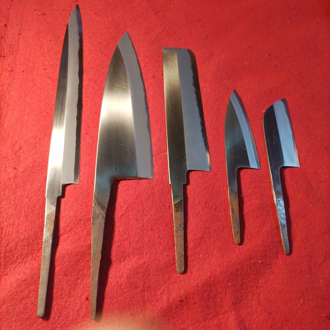 堺打刃物　ジャンク品セット 送料無料】 洋包丁 堺菊守 日本鋼（口金付） 洋出刃 300mm 1本 名入れ