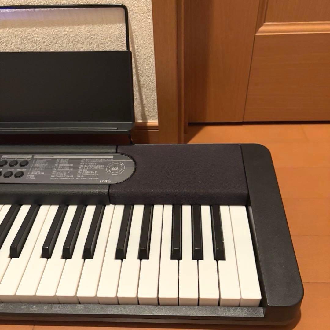 カシオ CASIO 光ナビゲーション キーボード LK-536 2025年製 - メルカリ