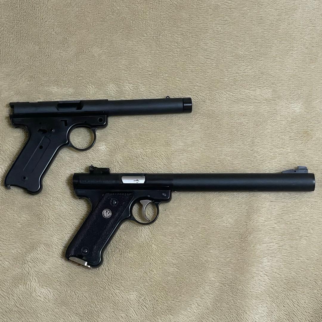 マルシン 固定ガスガン スタームルガーmk1 マルシン・スタームルガーMk1ノーマルバレル ブラックHW 6mmBB ケース