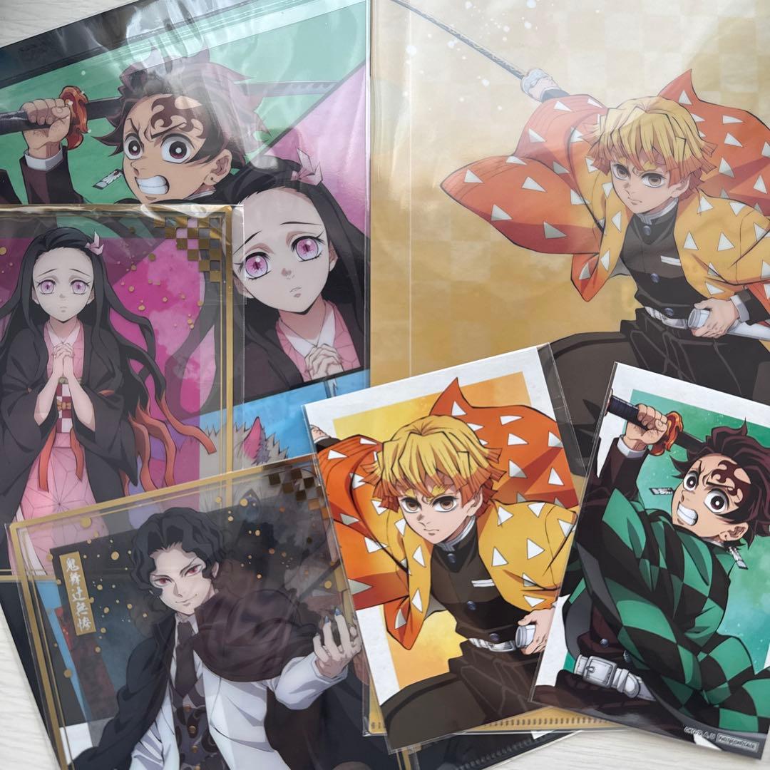 鬼滅の刃 アニプレックスオンラインくじ　ファイル　クリア色紙　プロマイド 鬼滅の刃 クリアファイル ブロマイド アニプレックスオンラインくじ
