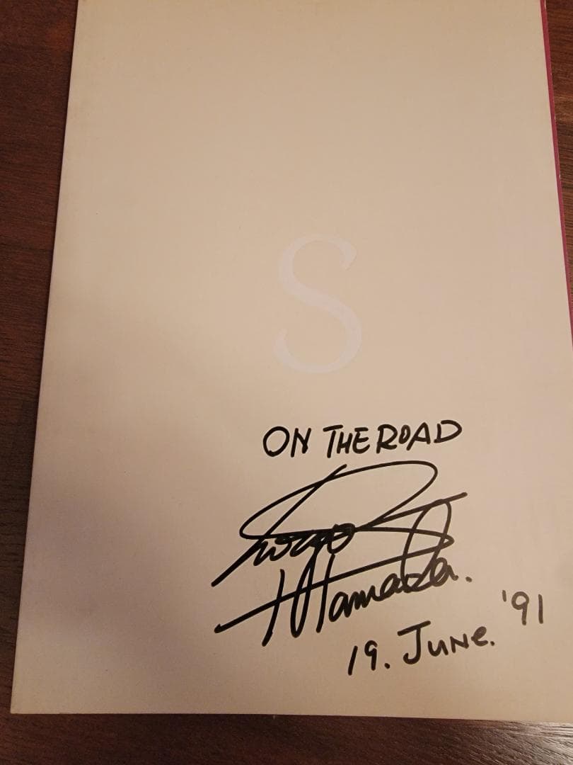 【貴重】浜田省吾 直筆サイン入り ON THE ROAD パンフレット 浜田省吾 ON THE ROAD 2001 LET SUMMER ROCK！ '99 SUNSHINE PICNIC