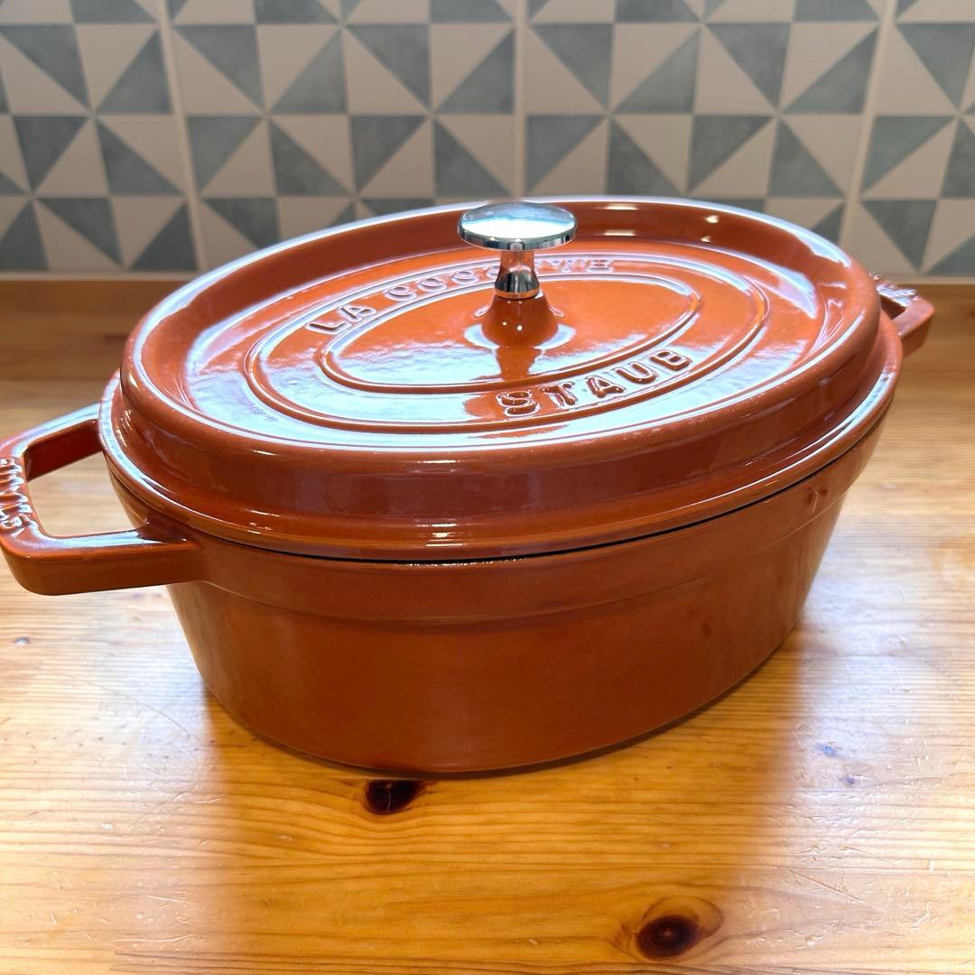 STAUB ストウブ ピコ ココット オーバル 27cm シナモン IH対応 Staub（ストウブ） 正規品 ピコ・ココットオーバル 27cm 40510-269