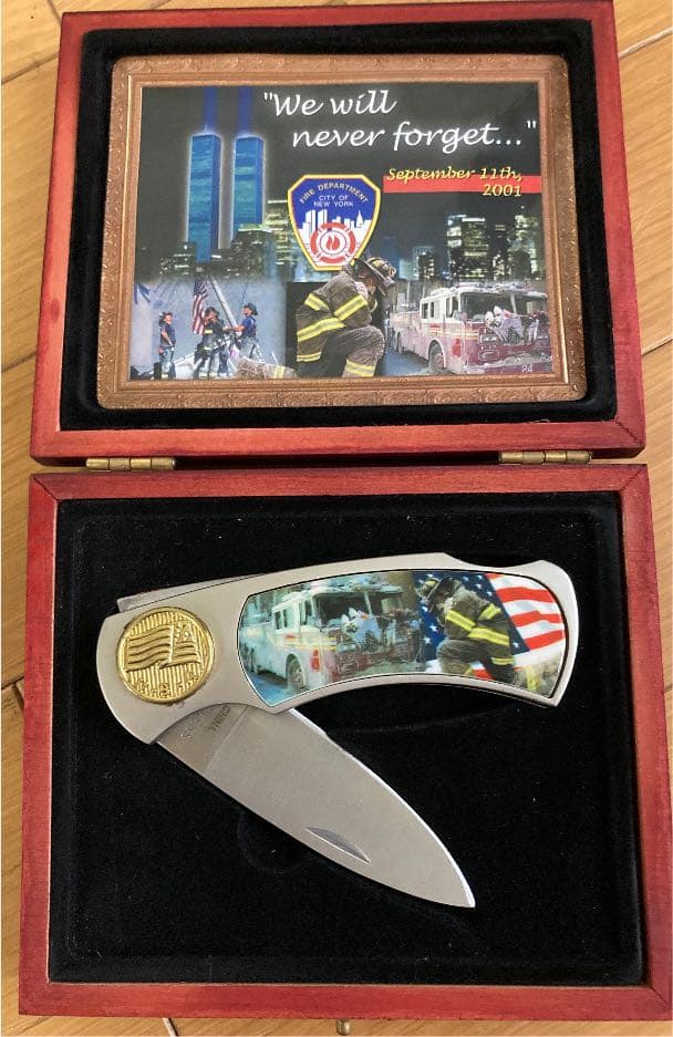 911 NY Fire Dept. メモリアルナイフ Folding Knife NY Fire Department 
