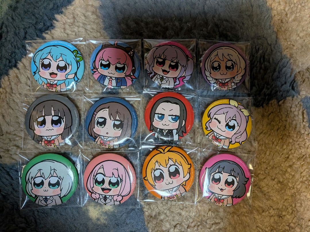 バンドリ　大川ぶくぶキャラクター缶バッジ　12枚セット メガハウスより3年Z組銀八先生×大川ぶくぶ 奇跡のコラボレーション新作