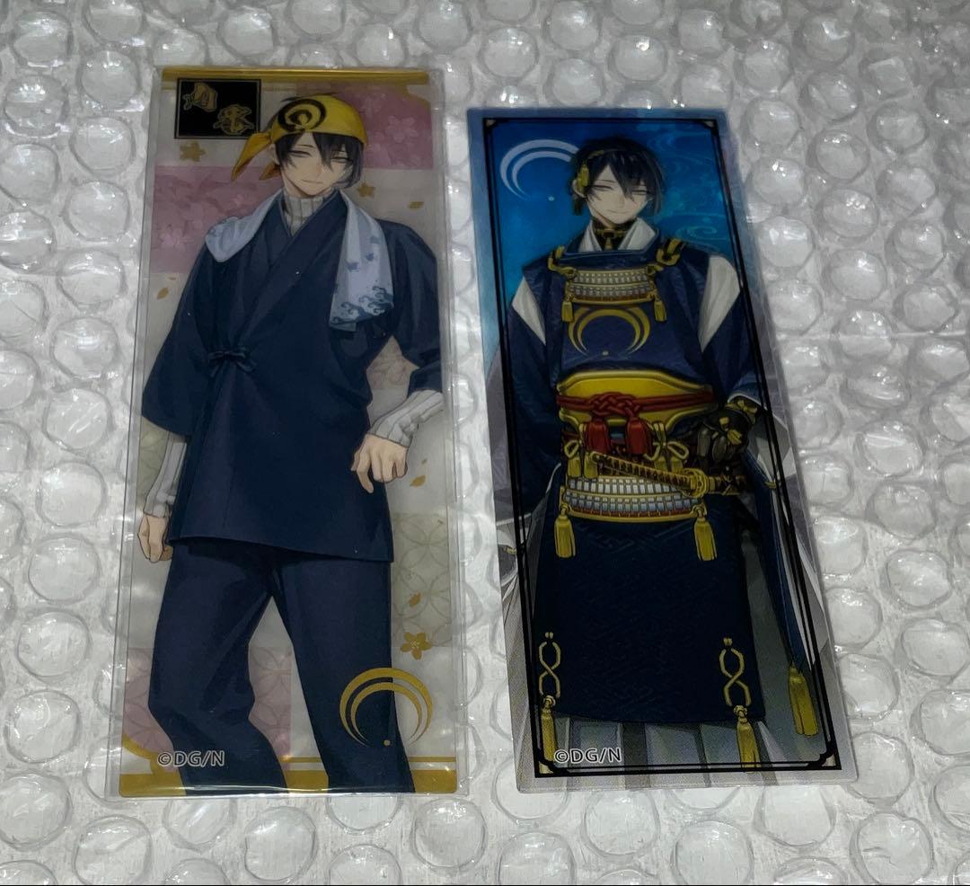 刀剣乱舞　短冊　キャラカード　三日月宗近　BOX特典　セット 刀剣乱舞-ONLINE- スリムカンバッジコレクション 20個入りBOX(初回生産