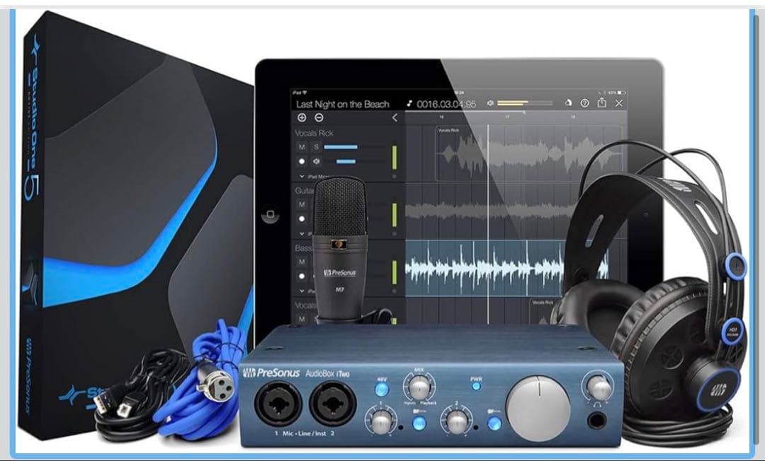 PreSonus AudioBox Two レコーディング機材 PreSonusの簡単にレコーディングが始められるセットAudioBox iTwo