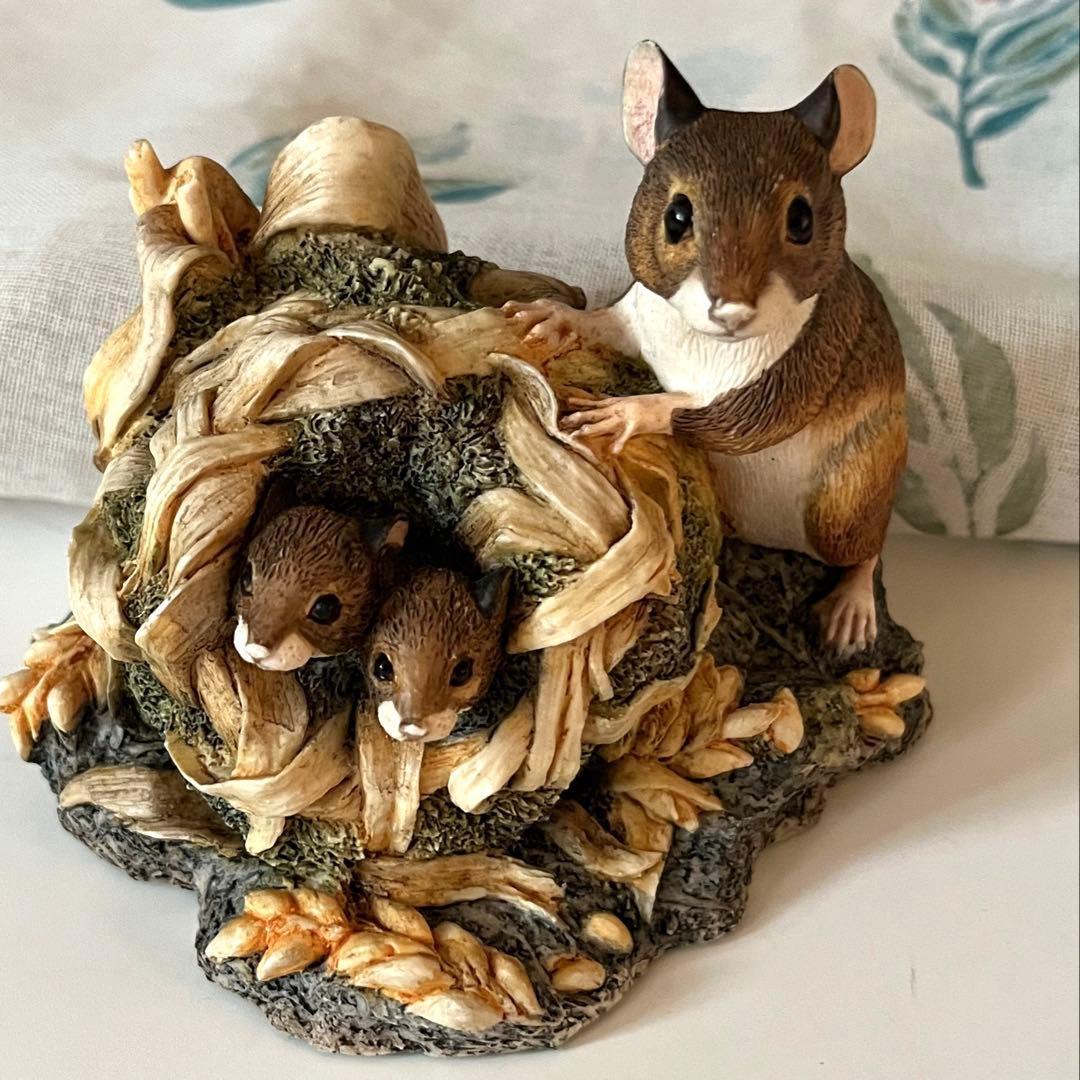 Border Fine Arts ネズミ 親子 フィギュリン 置物英国製 Border Fine Arts ネズミ 親子 フィギュリン 置物英国製 - メルカリ