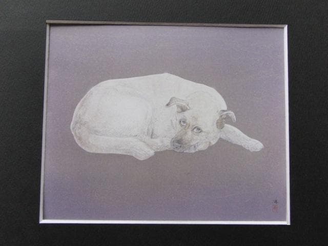 楚里清、【凛】、希少な額装用画集より、新品額装付、状態良好