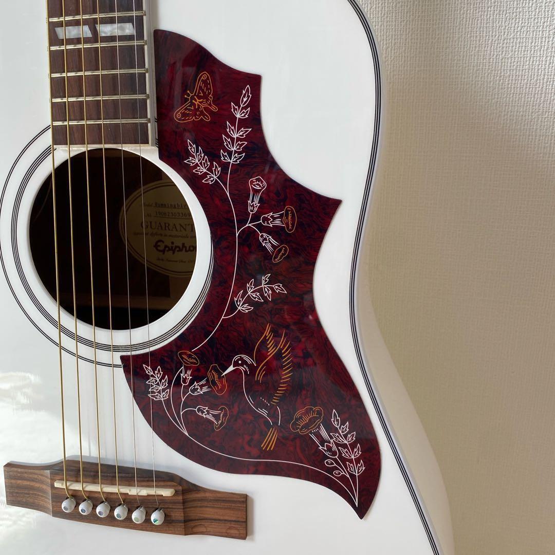 epiphone hummingbird white ハードケース付き未使用難有 入荷情報】初心者にオススメしたいエレアコ！『Epiphone Hummingbird