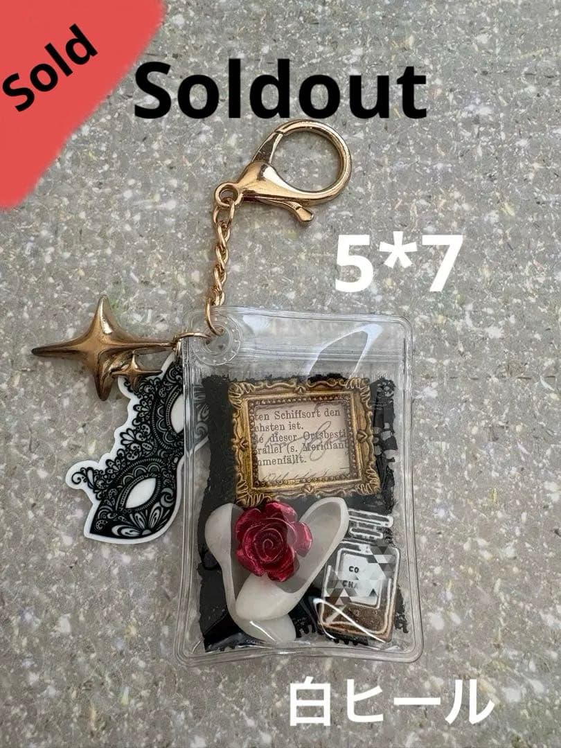 ガチャ詰めポーチ風ღキャンディバックキーホルダーღパーツまとめ売り ガチャ詰めポーチ風☆不思議な国①☆キャンディバックキーホルダーの