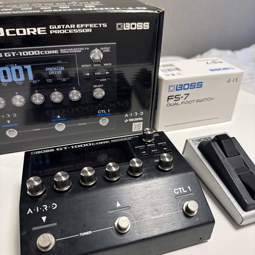 BOSS GT-1000CORE FS-7 セット Boss GT-1000CORE Guitar Effects Processor | The Music Zoo