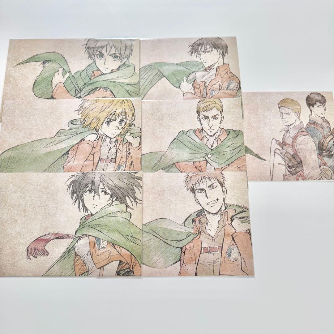 進撃の巨人　アニメイトフェア　特典　ポストカード　全7種 TVアニメ『進撃の巨人』のイベント、「『進撃の巨人』アニメイトフェア
