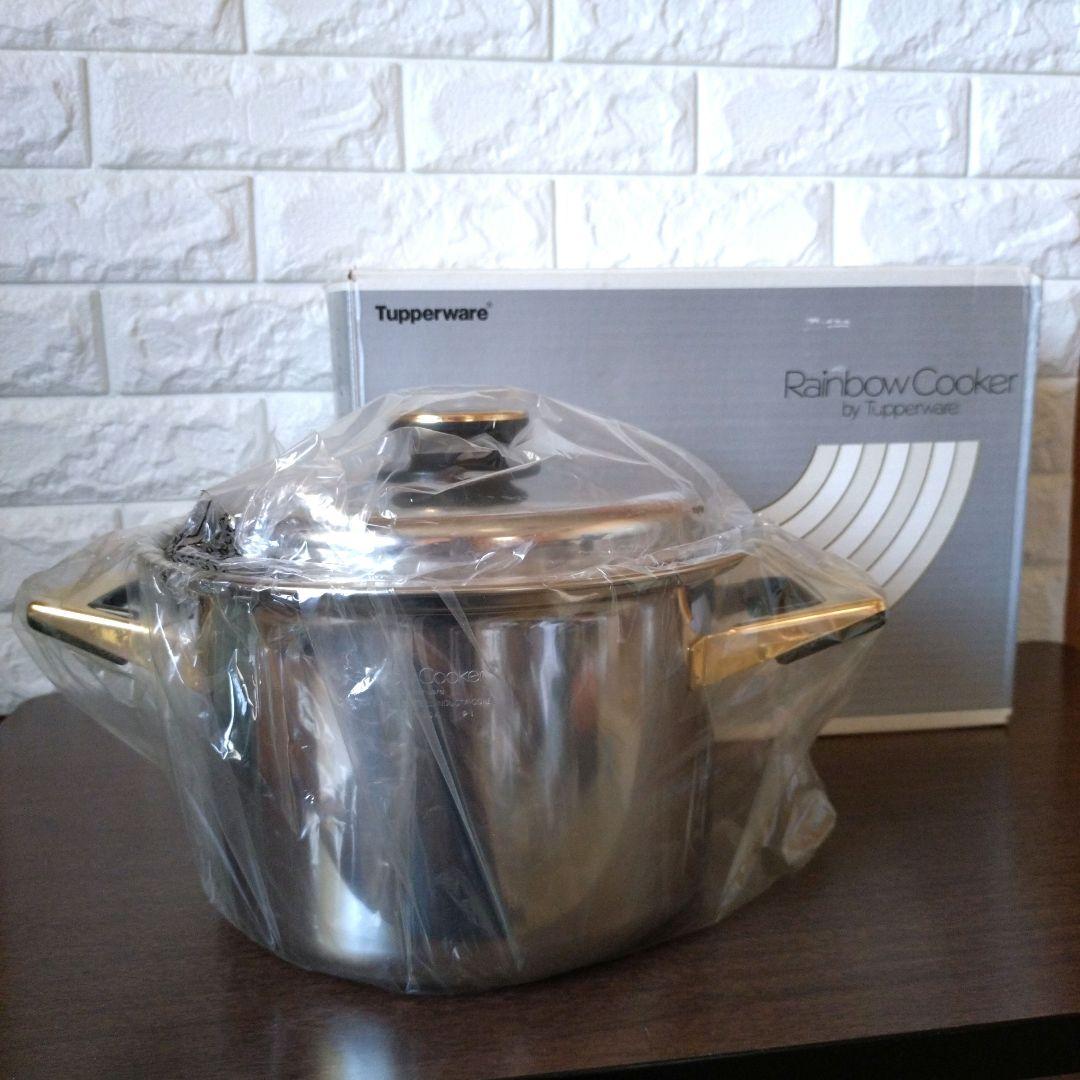 ♦未使用　タッパーウェア　寸胴鍋　(２１cm ５.４L)　レインボークッカー タッパーウェア レインボークッカー21㌢寸胴鍋 IH調理器対応｜Yahoo