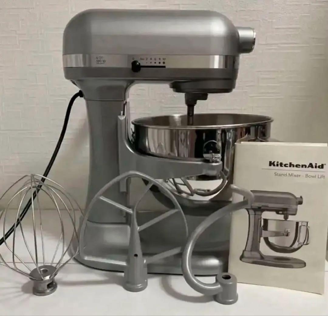 美品 Kitchenaid卓上ミキサー 6QTミキサー厨房機器 業務用 キッチンエイド スタンドミキサー プロフェッショナル 600 5.8L