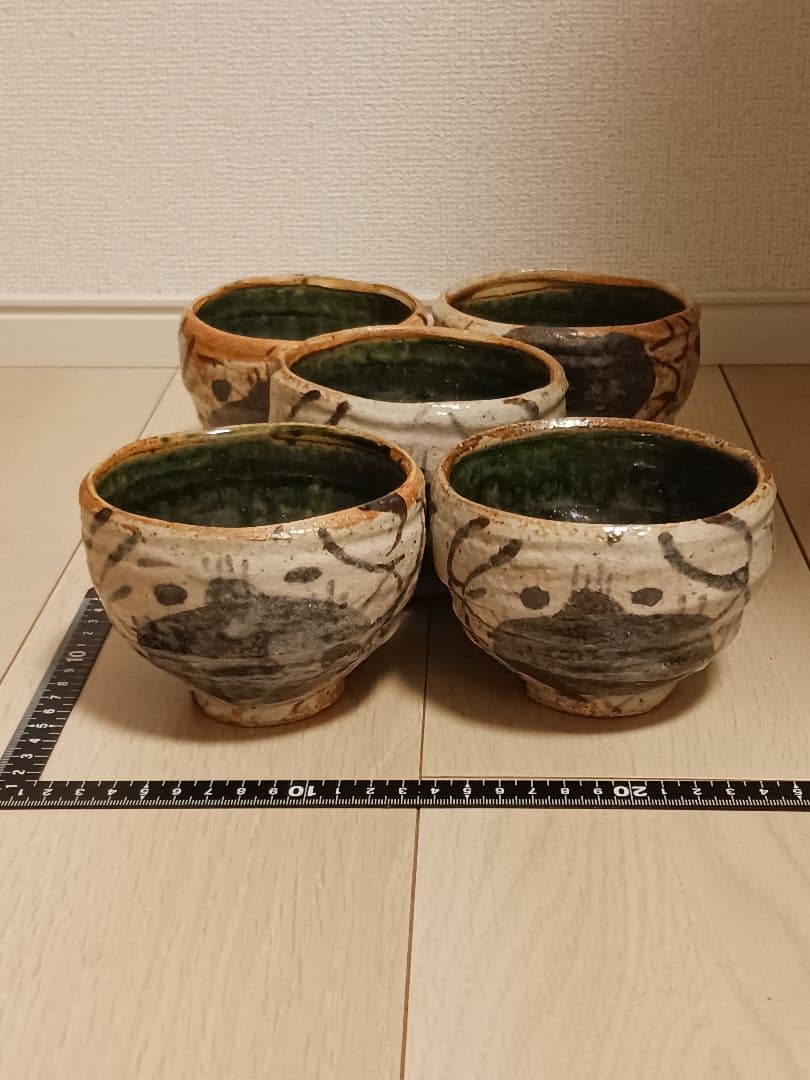 美濃焼 織部 魯山人写し 蟹絵 茶碗 佐藤和次 5点 まとめ売り 美濃焼 織部 魯山人写し 蟹絵 茶碗 佐藤和次 5客 まとめ売り - メルカリ