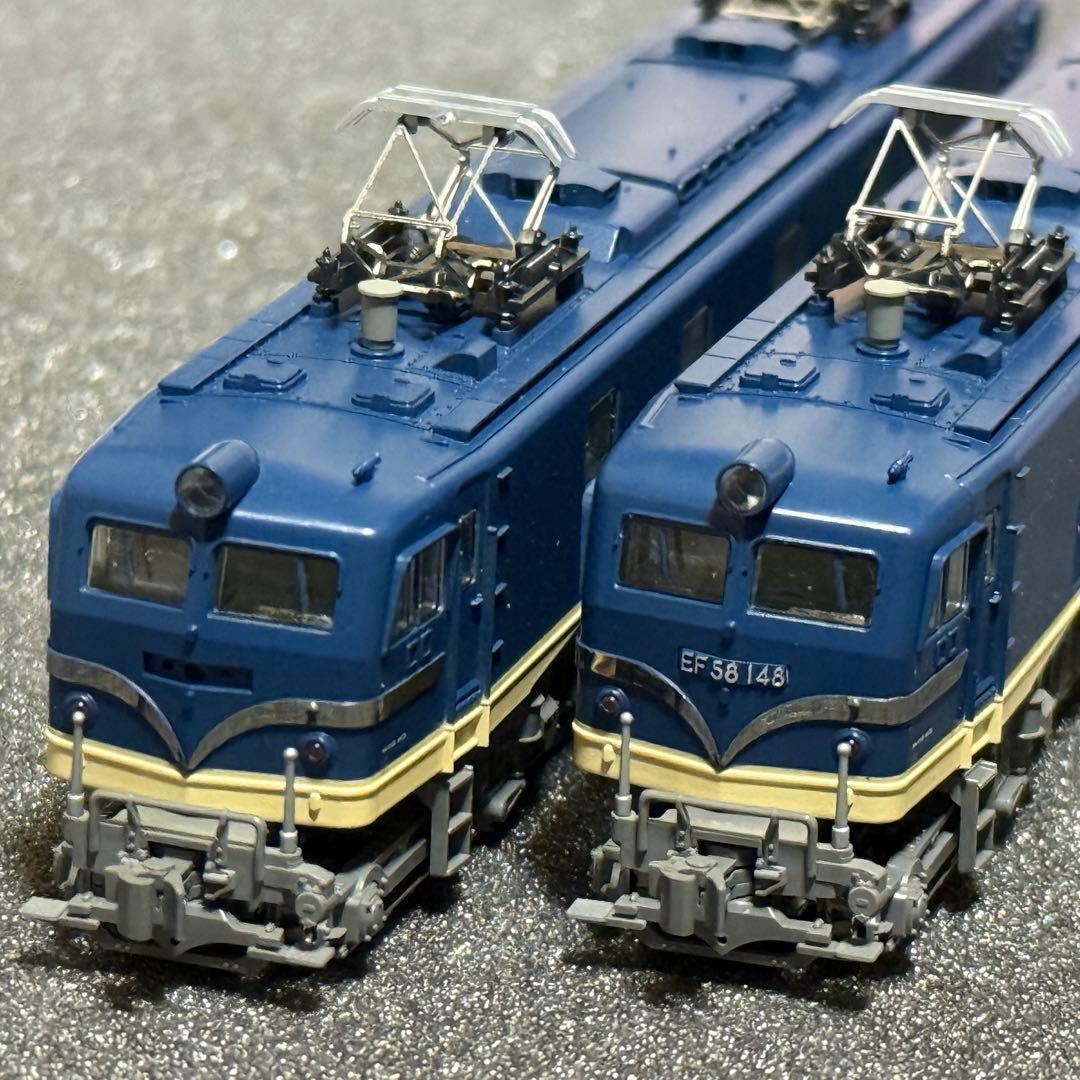 KATO EF58 青大将, 特急色, 青, 茶, お召し61号機 10両セット - メルカリ