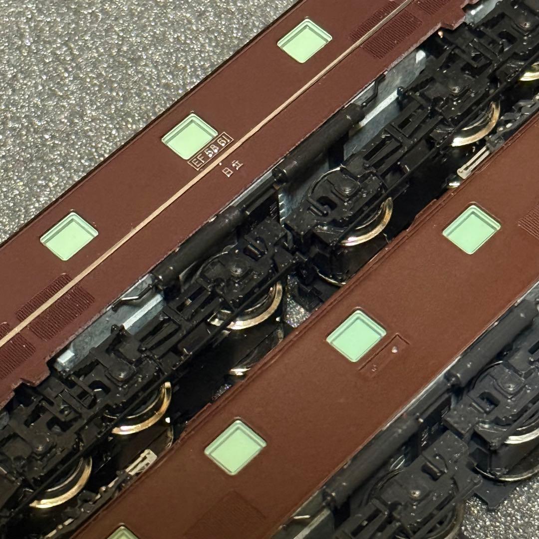 KATO EF58 青大将, 特急色, 青, 茶, お召し61号機 10両セット - メルカリ