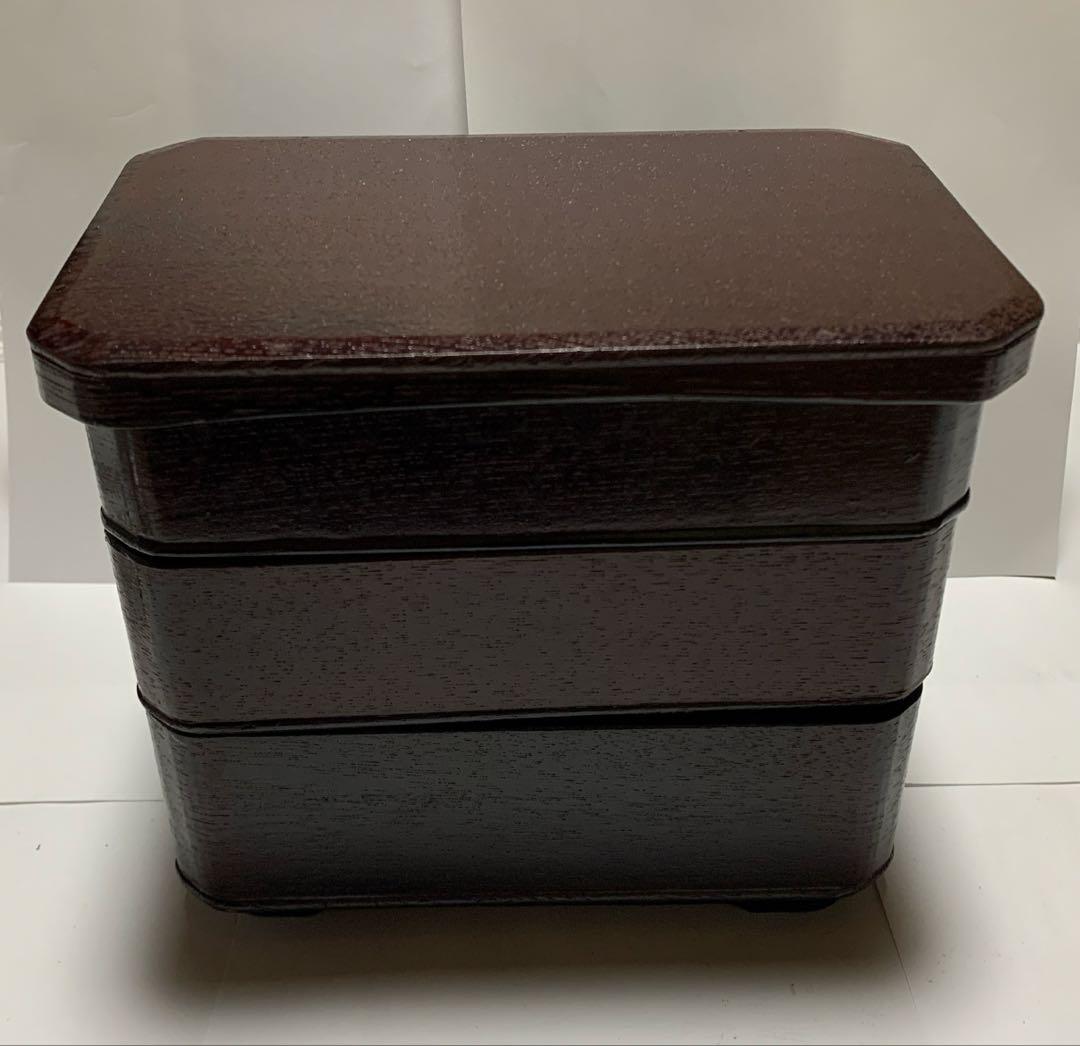 三段弁当重箱 HAKOYA 弁当箱 重箱 3段 3900ml 3人 4人用 18cm 角 三段重 ホワイト