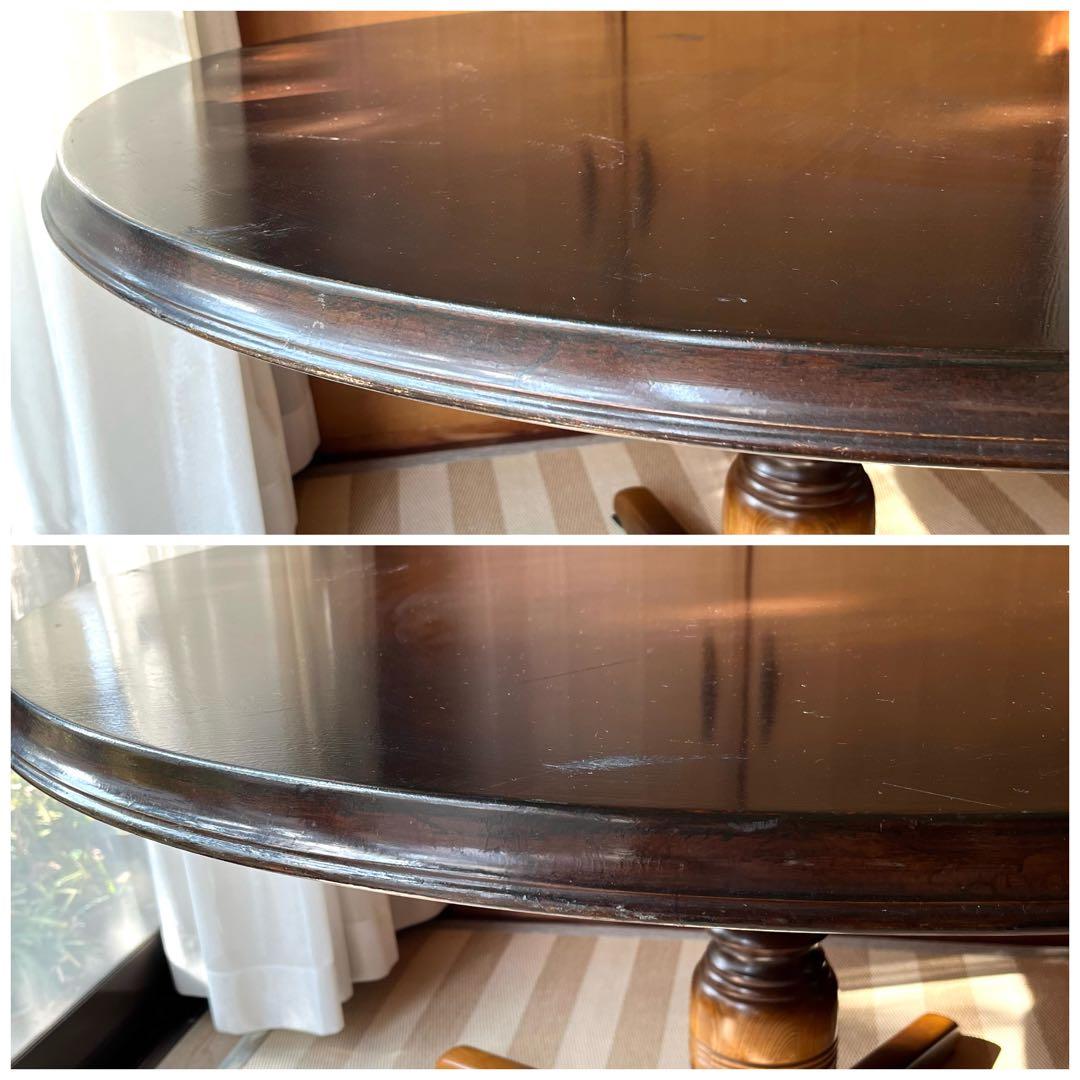 て23)飛騨産業 キツツキ 穂高 ダイニングテーブル ラウンドテーブル