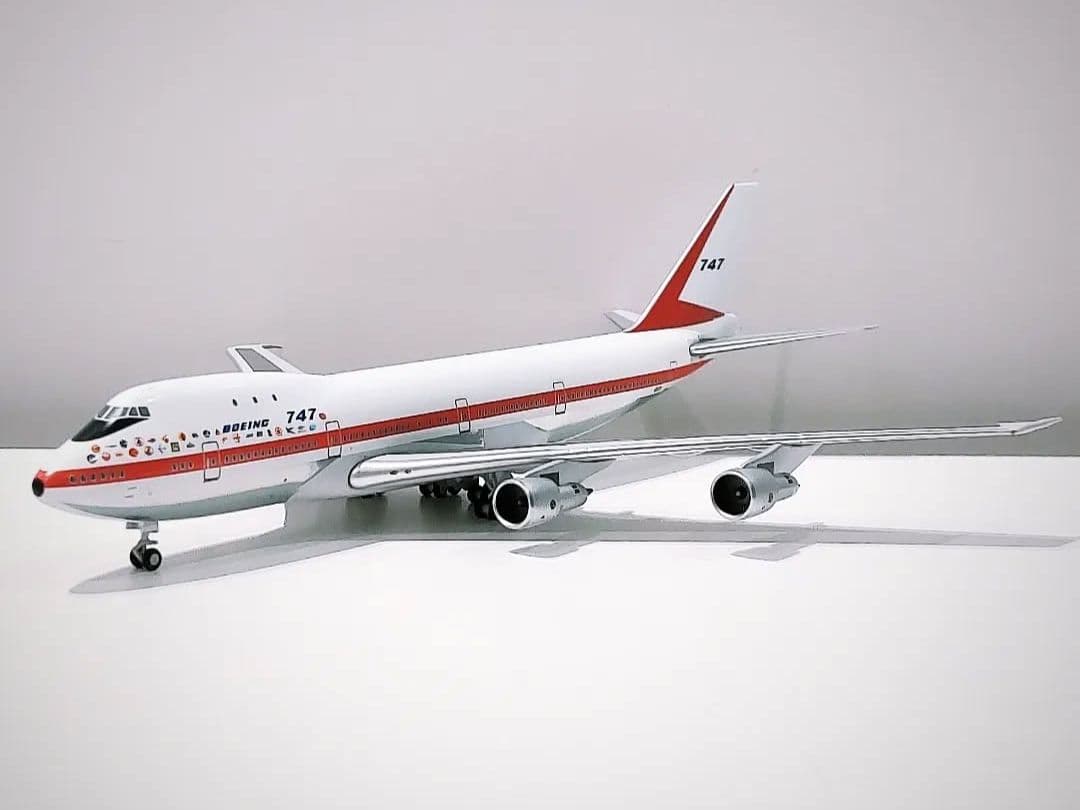 Boeing 747 模型　1/400 1/400 Boeing Original Paint First Airplane Boeing 747-100 Finished