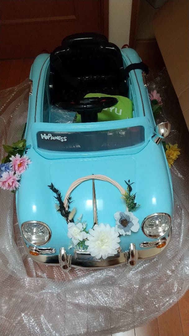 乗用ラジコンカー ドイツオールドタイプ 水色 AIJYU TOYS（アイジュトイズ） 電動乗用ラジコン ドイツオールドタイプ