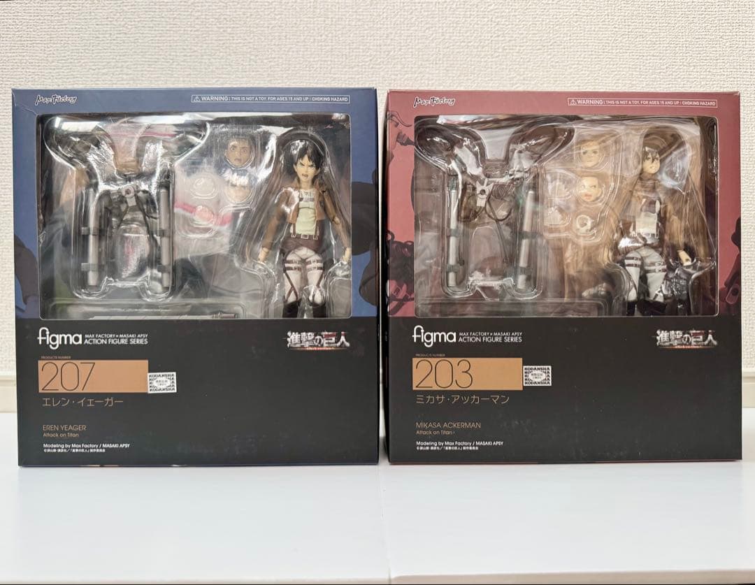 figma 207 エレン・イェーガー & 203 ミカサ・アッカーマン フィグマ 207 エレンイェーガー 203 ミカサアッカーマン 213 リヴァイ