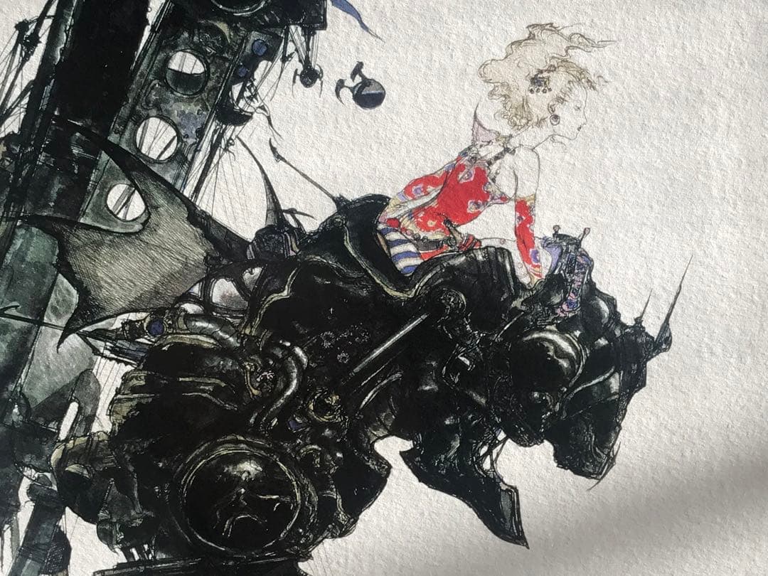 天野喜孝 FF6 「街」ジクレ 完全オーダー 版画 ティナ 魔導アーマー