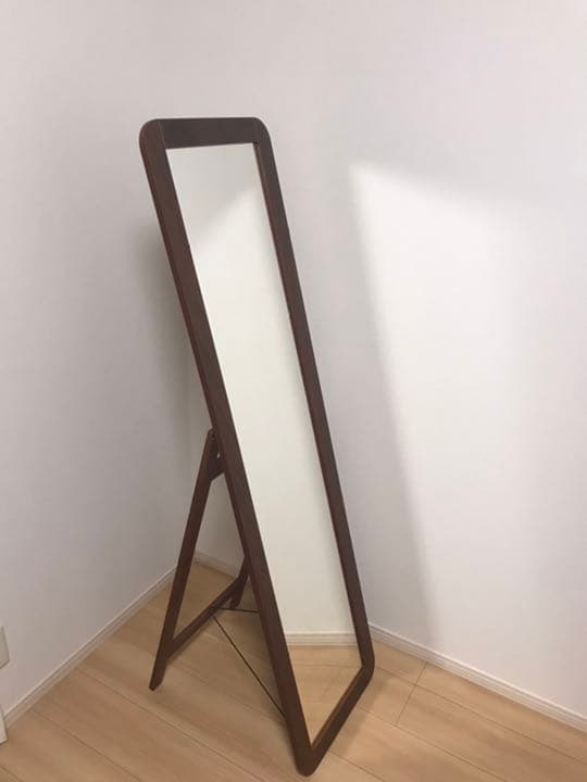 （株）吉桂　stand mirror  b3600wn Hinoki Wood Floor Mirror | Minimalist Wood Standing Mirror – The