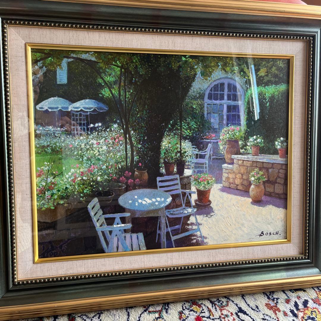 お値下げしました❣️美品　フランシスコ　ボッシュ　中庭　パステル　水彩他 お値下げしました❣️美品 フランシスコ ボッシュ 中庭 パステル 水彩