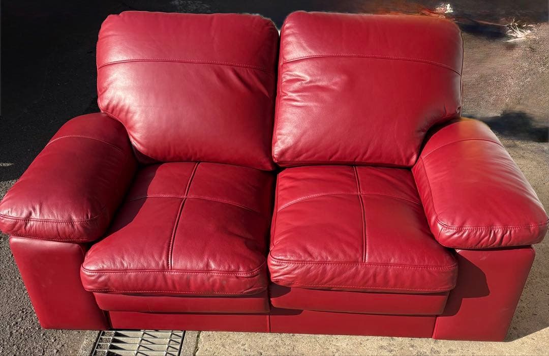 ニトリ赤いレザー 2人掛けソファ 楽天市場】3人掛け ソファ(クローナ) ニトリ 【配送員設置商品