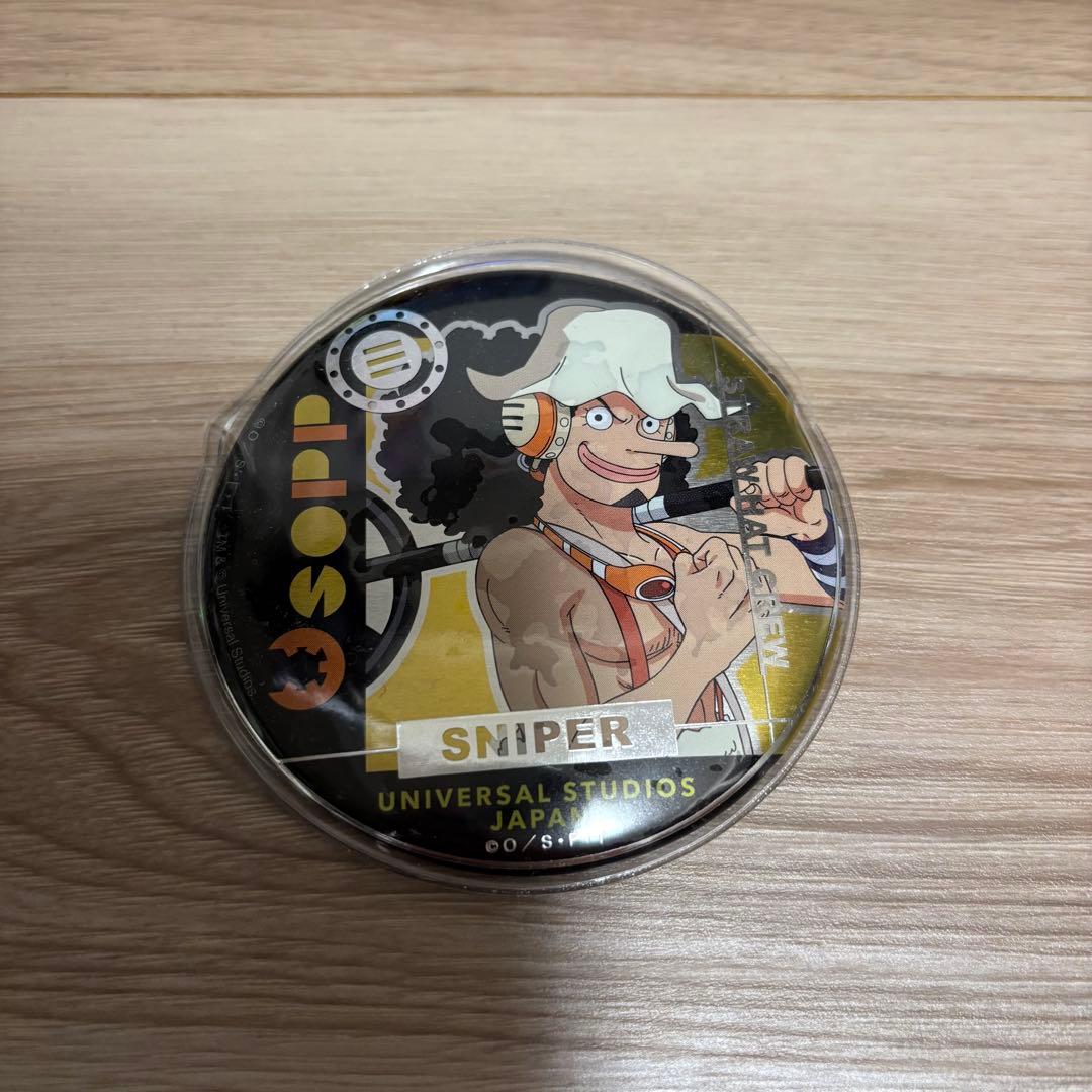 ワンピース ウソップ 缶バッジ USJ ユニバーサルスタジオジャパン