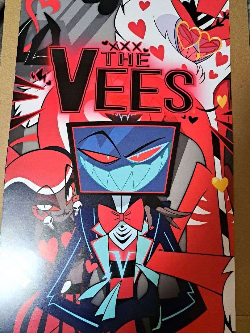 ハズビンホテル VOX ポスター　Vees Hazbin Hotel Vox Print: Vees Cartoon Poster (11x17 Inches) - Etsy UK