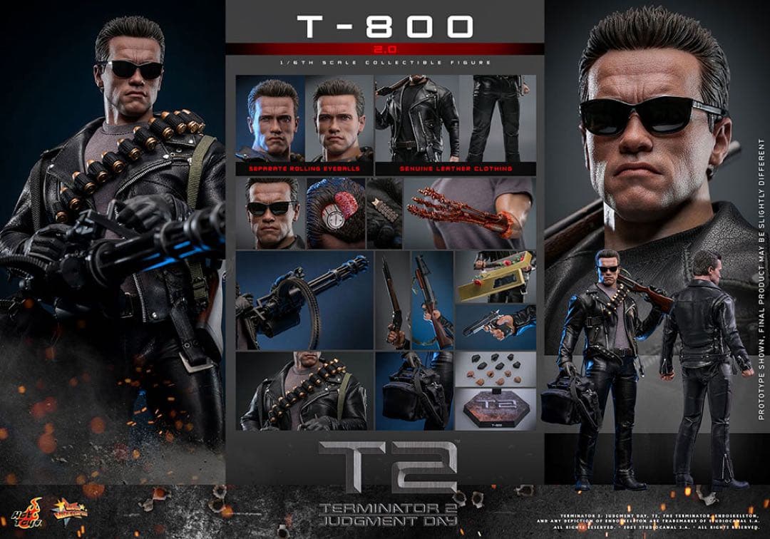 Hot toys ムービーマスターピース 1/6 T-800 ver.2.0 HOT TOYS 1/6 DX46 T-800 BD 2.0 – One Man's Hobby