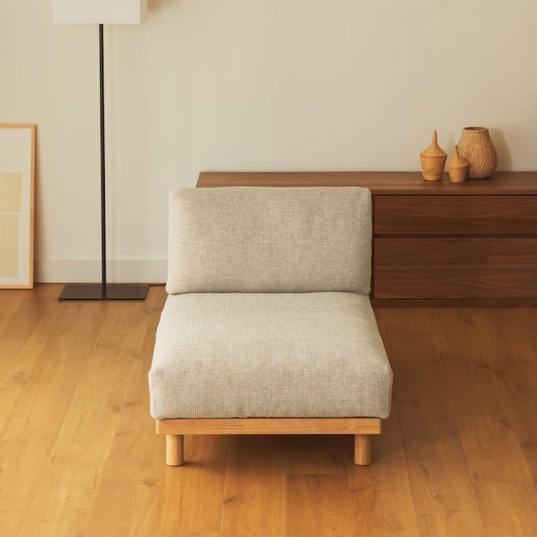 美品☆無印良品　ゆったり座れるアームレスソファ　カウチのみ Amazon｜無印良品 ゆったり座れるアームレスソファ ブラウン 幅149