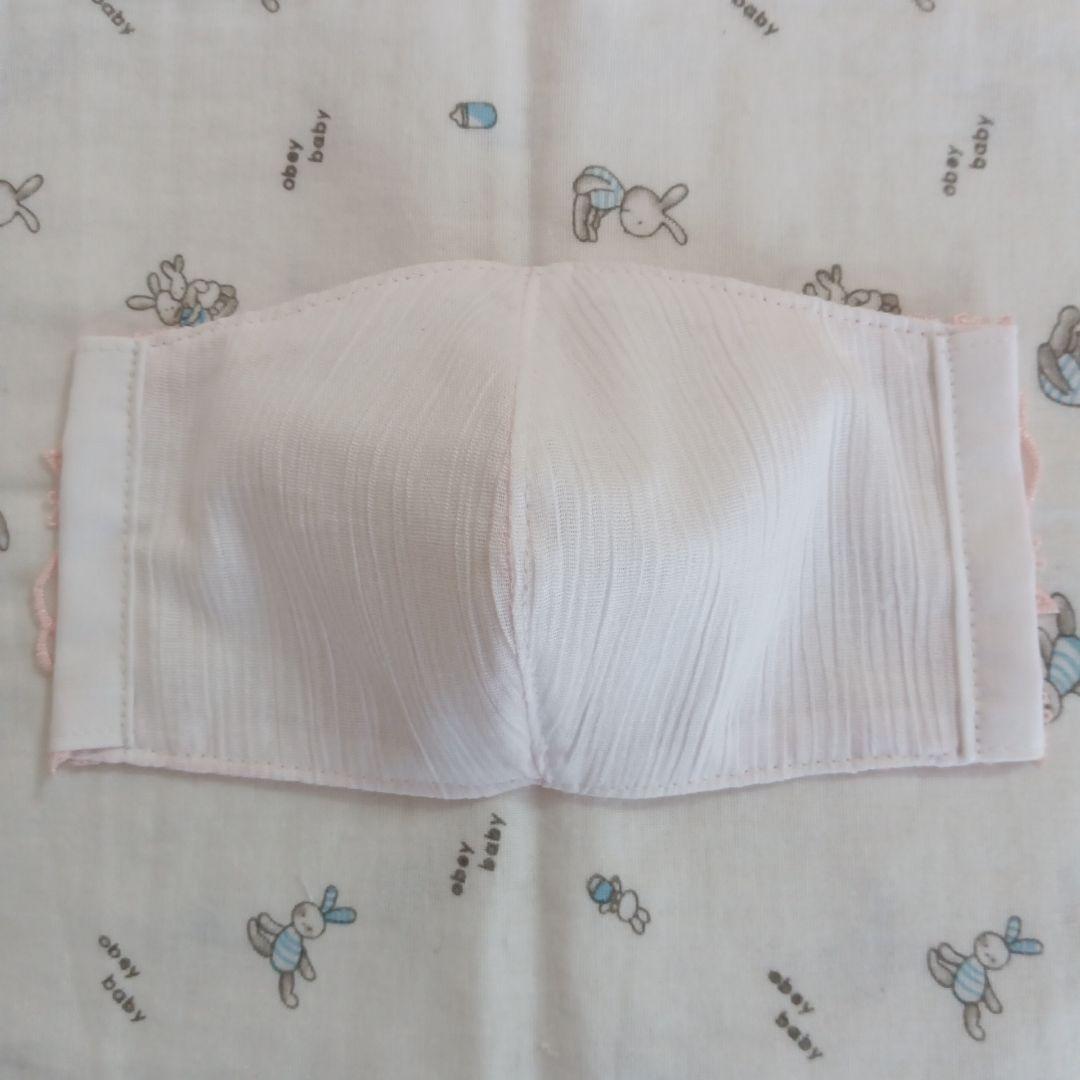 F82☆端ケミカルチュール☆キラキラ☆チューリップ刺繍レース