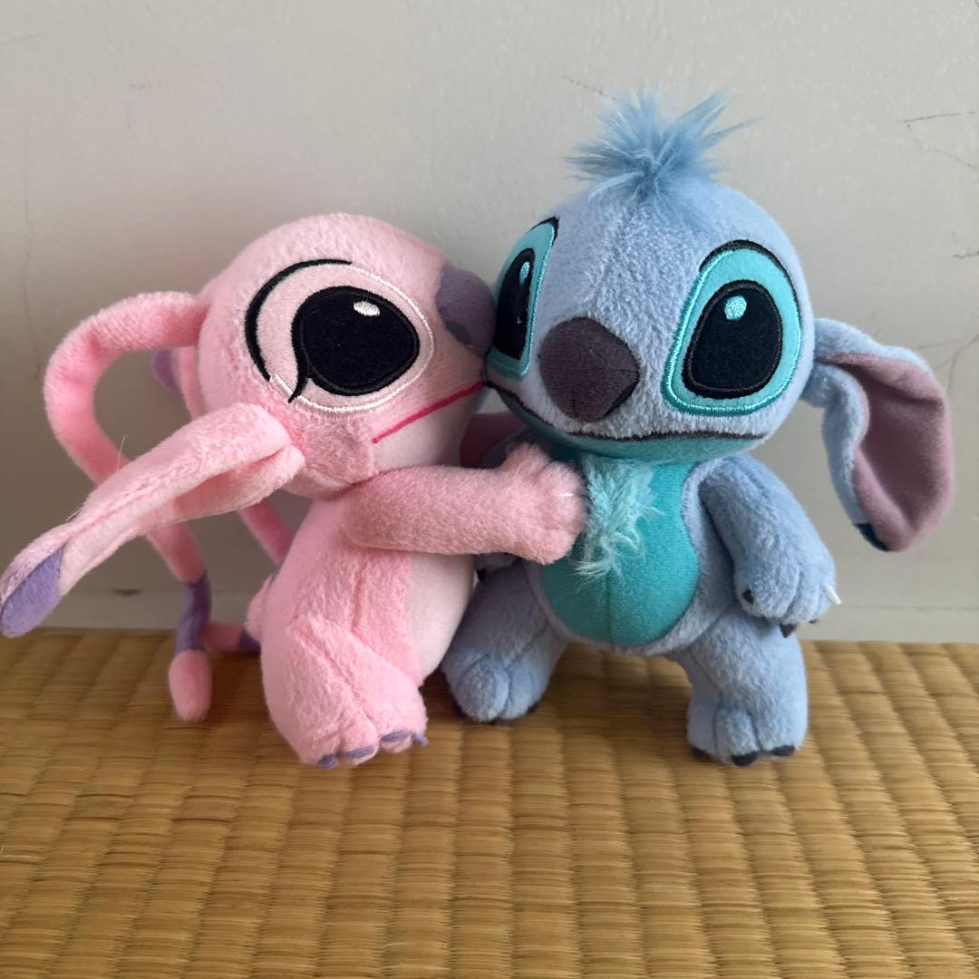 スティッチ エンジェル ペア ぬいぐるみ ディズニー - メルカリ