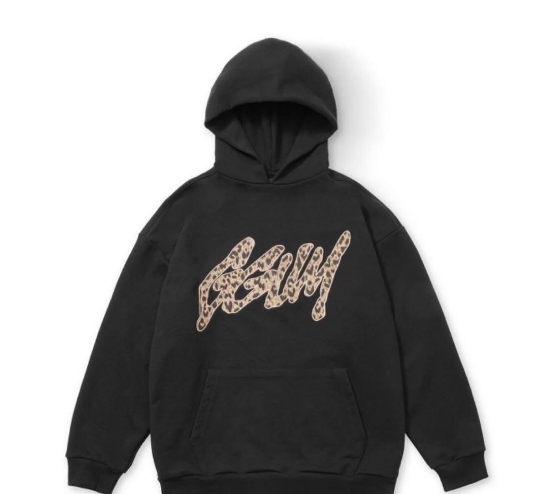 TXT ヨンジュン GGUM フーディ　パーカー　DEINET GGUM X DEINET】HOODIE IN BLACK☆TXT ヨンジュン コラボ (DEINET