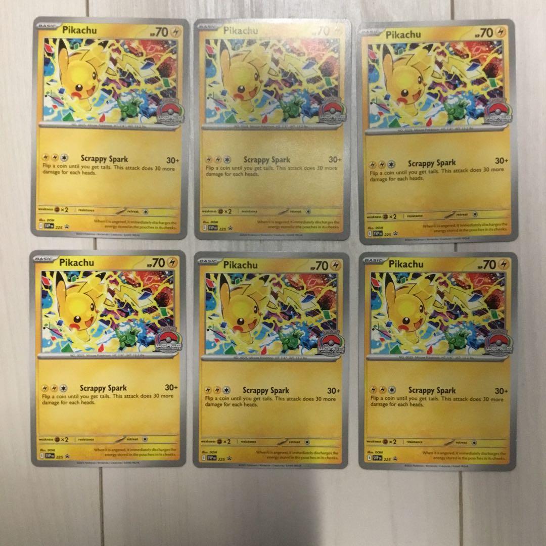 ピカチュウ P [SVP EN 225]【英語版】　6枚セット 英語版】ピカチュウ WCS 2025年版 プロモ - 225 – GRIMSHOP