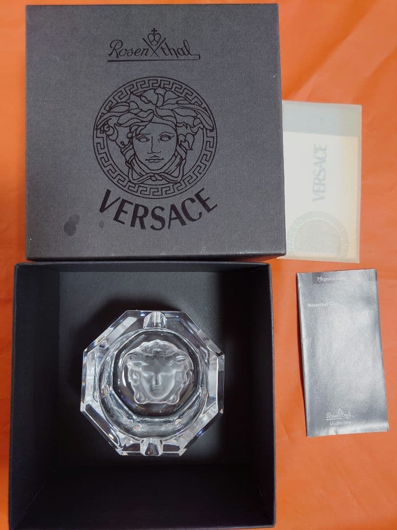最終価格　VERSACE メドゥーサ アッシュトレイ 灰皿 小物入れ 美品 VERSACE ベルサーチ ローゼンタール メデューサ アッシュトレイ 灰皿